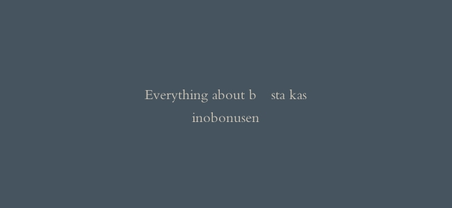 Everything about bästa kasinobonusen