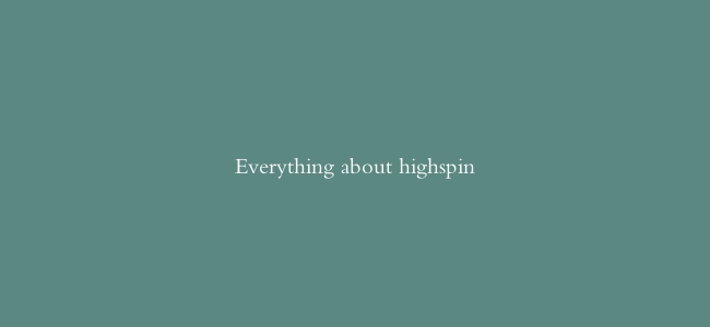 Everything about highspin缩略图 Everything about highspin